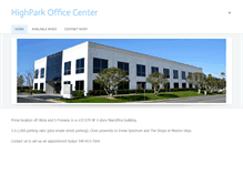 Tablet Screenshot of highparkoffices.com